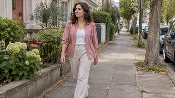 Woman taking a gentle walk outdoors