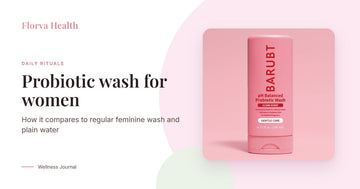 Probiotic wash for women: Florva pH-balanced probiotic intimate wash bottle
