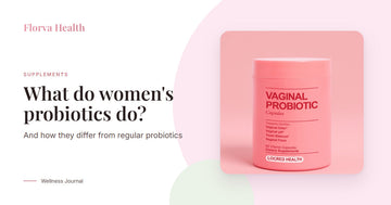 What do women's probiotics do? Florva women's vaginal probiotic capsules jar