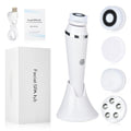 Facial SPA kit with main device, attachments, and packaging on a white background